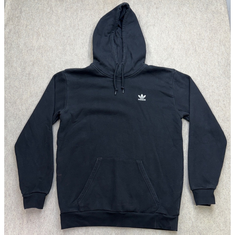 Adidas Originals Hoodie Men M Black Trefoil Athleisure Streetwear Gorp Oversized